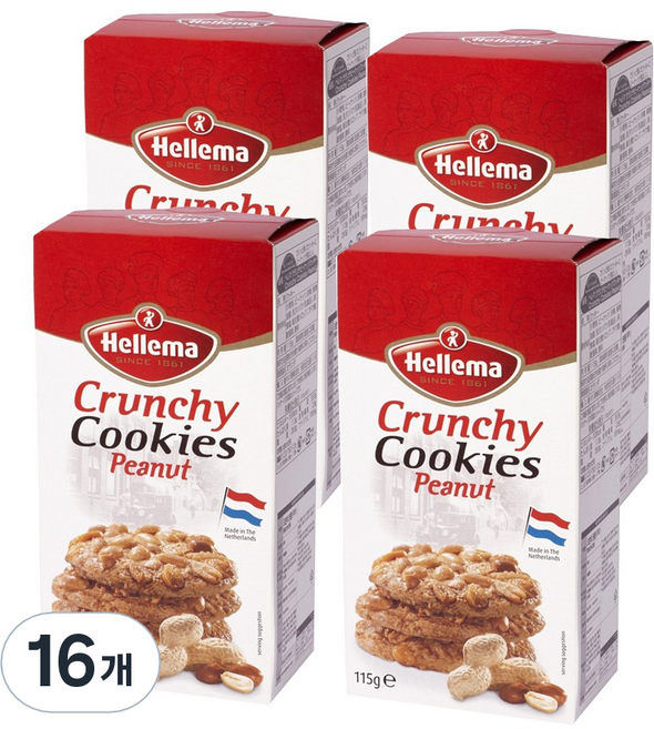 헬레마 피넛 쿠키, 115g, 16개