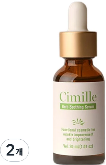 Cimille 허브 수딩 세럼, 30ml, 2개 - 쿠팡