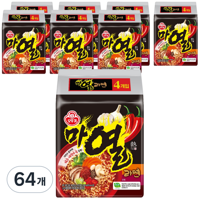 오뚜기 마열라면 120g, 64개