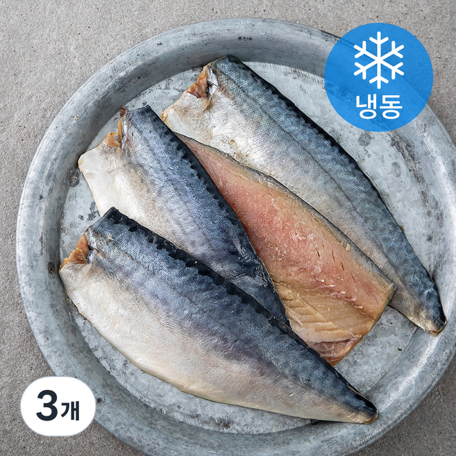 바다자리 국산 손질 순살고등어 대 4미 8쪽 (냉동), 800g 내외, 3개