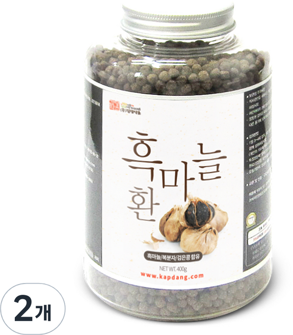 Kapdang 黑蒜丸 瓶裝, 400g, 2個
