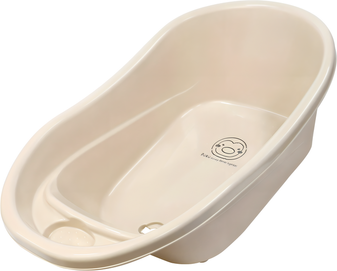 PUKU 藍色企鵝 Smile嬰兒澡盆 27L, 奶茶色, 1個