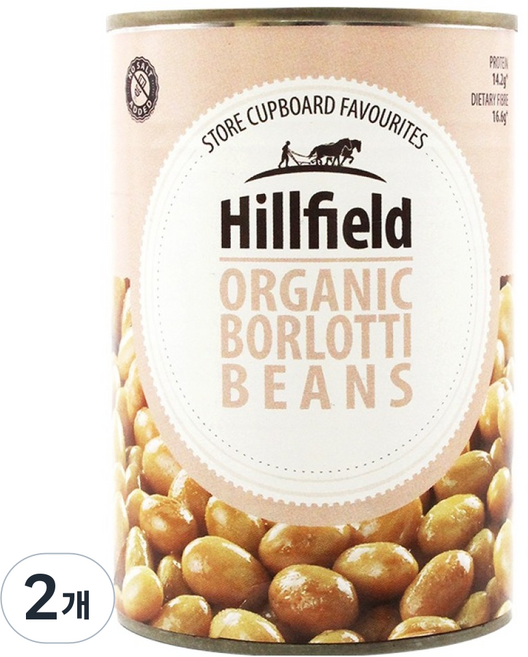 힐필드 유기농 볼로티빈 통조림, 2개, 400g