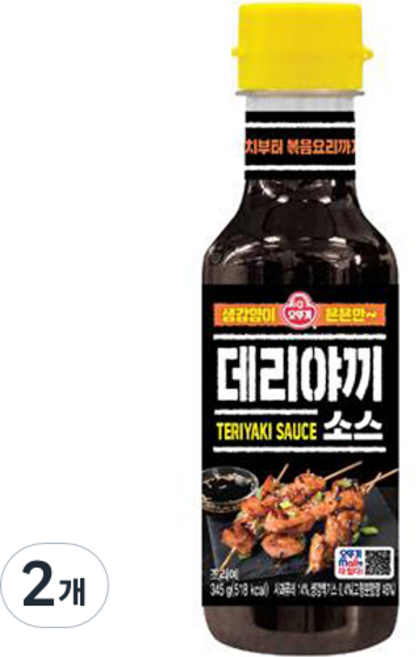 오뚜기 데리야끼 소스, 345g, 2개