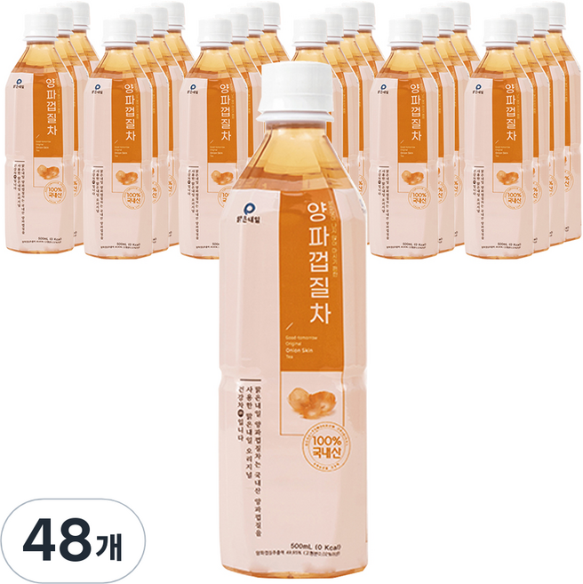 맑은내일 양파껍질차, 500ml, 48개