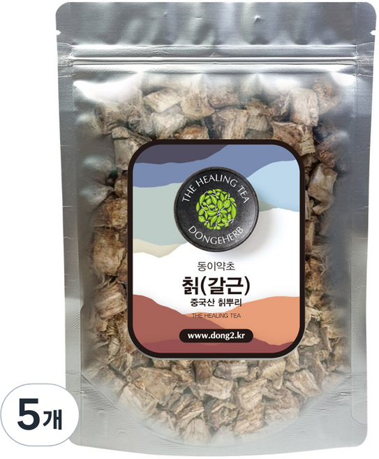 동이약초 칡 갈근, 500g, 5개