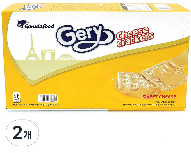 게리 치즈 크래커 50p, 900g, 2개