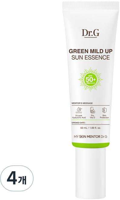 닥터지 그린 마일드 업 선 에센스 SPF50+ PA++++, 50ml, 4개