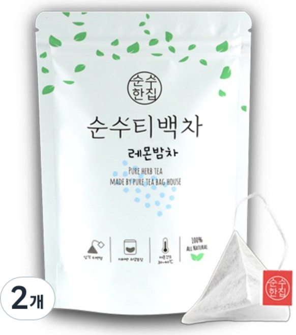순수한집 레몬밤차 티백, 700mg, 10개입, 2개