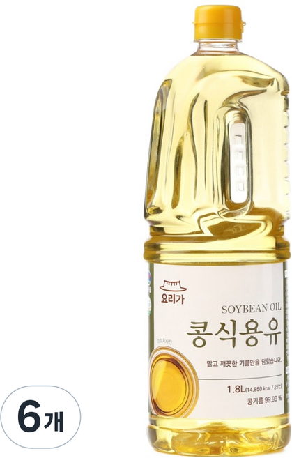 참고을 요리가 콩식용유, 6개, 1.8L