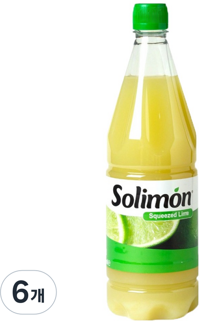 솔리몬 스퀴즈드 라임즙, 1L, 6개