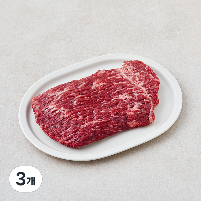 육교시 한우 정육 1++등급 산적용 (냉장), 3개, 300g