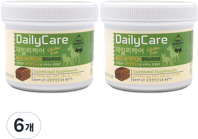데일리케어 강아지 영양제, 종합영양제, 6개