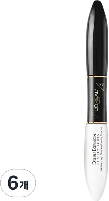 로레알파리 더블익스텐션 뷰티 튜브 마스카라 14ml, 혼합색상, 6개 - 쿠팡