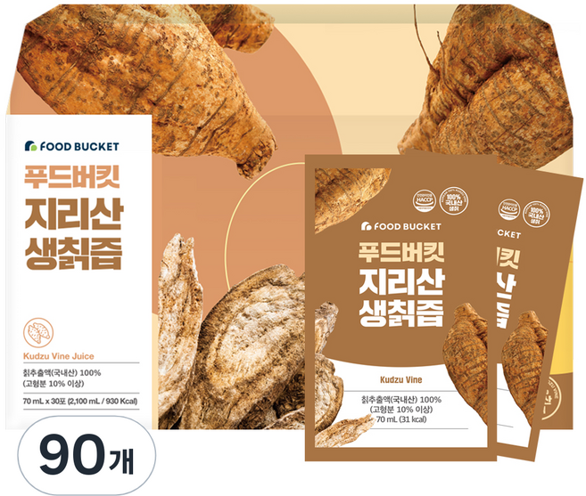 푸드버킷 지리산 생칡즙, 70ml, 90개