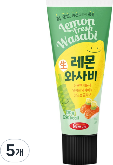 움트리 레몬 생 와사비, 120g, 5개