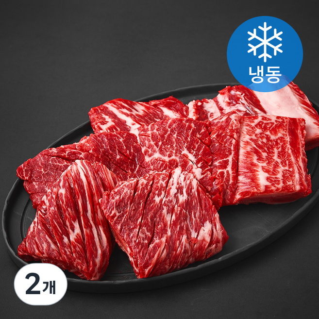 고기설계소 미국산 초이스 칼집포갈비 본갈비 (냉동), 2개, 1.2kg