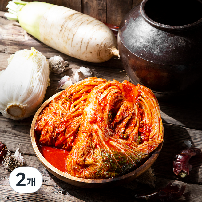 모산 장군차포기김치, 2.5kg, 2개