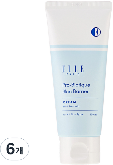 ELLE PARIS 프로바이오티크 세라마이드 속보습 크림, 100g, 6개