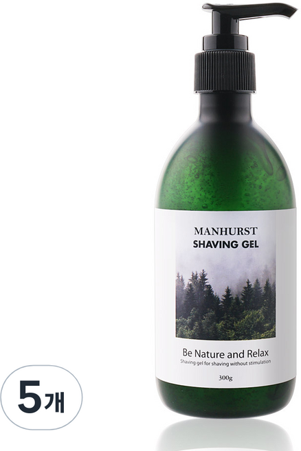 맨허스트 쉐이빙 면도젤, 300g, 5개