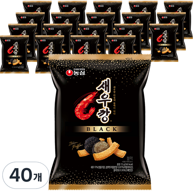 새우깡 블랙, 72g, 40개