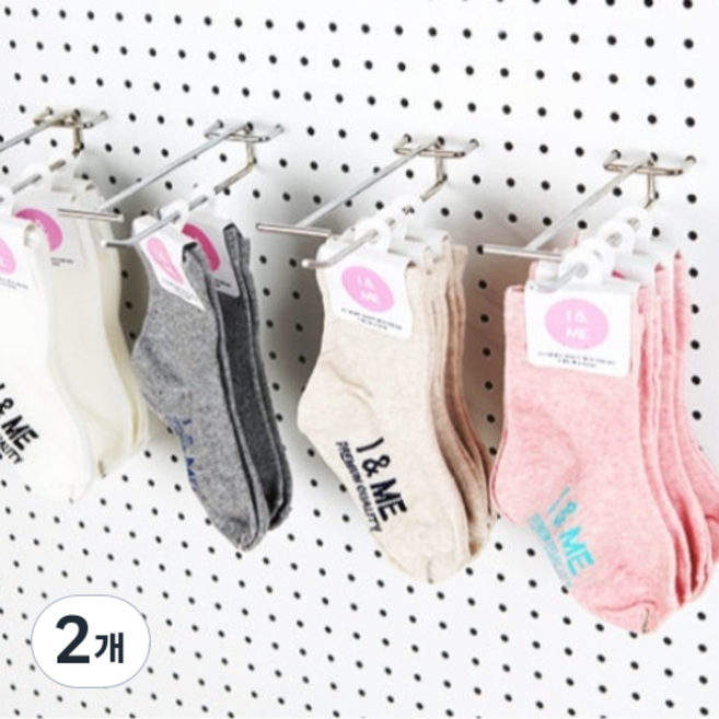 타공판닷컴 악세사리 라벨후크, 실버, 2개