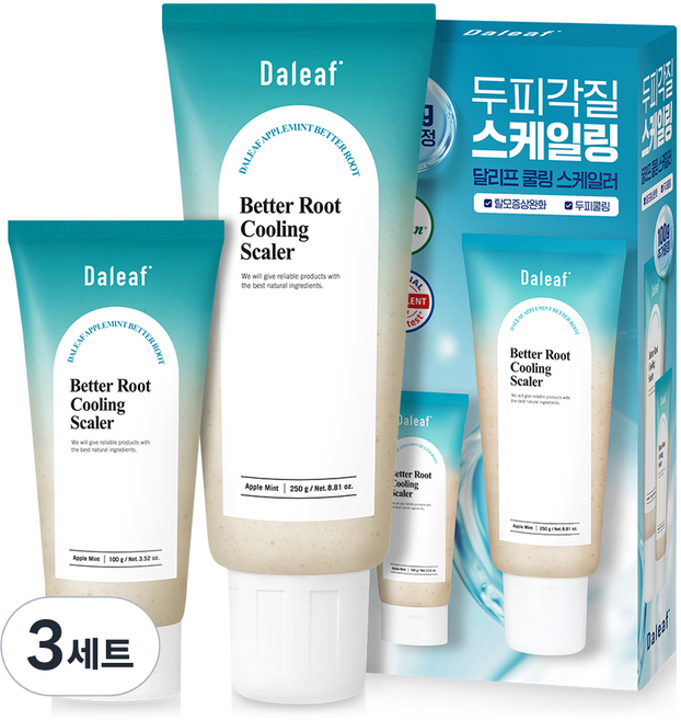 달리프 탈모 쿨링 스케일러 250g + 100g 세트, 3세트