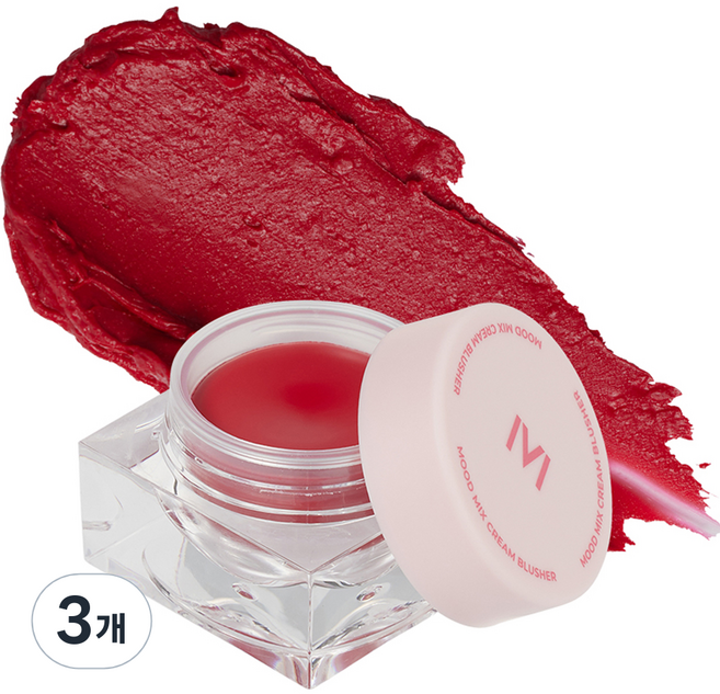 매드피치 무드 믹스 크림 블러셔 10g, 04 레드 플러쉬, 3개