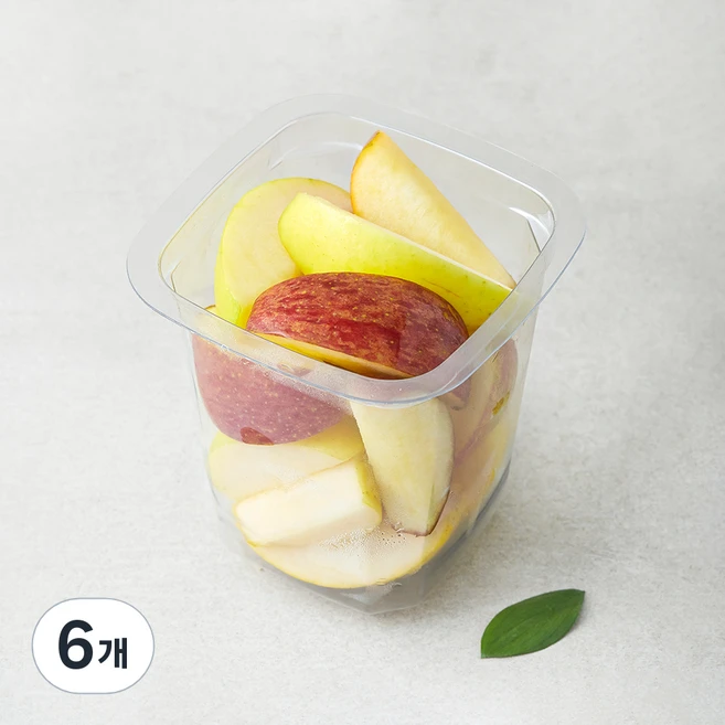 농협100 과일친구들 반반사과, 200g, 1개입, 6개 - 쿠팡