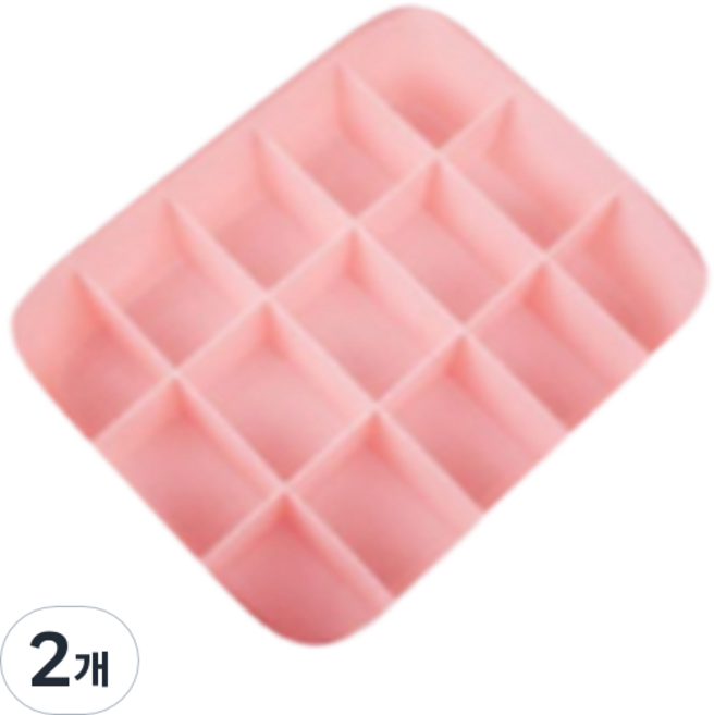 로이윙 다용도 서랍 속옷 양말 수납 정리함 15칸, 핑크, 2개