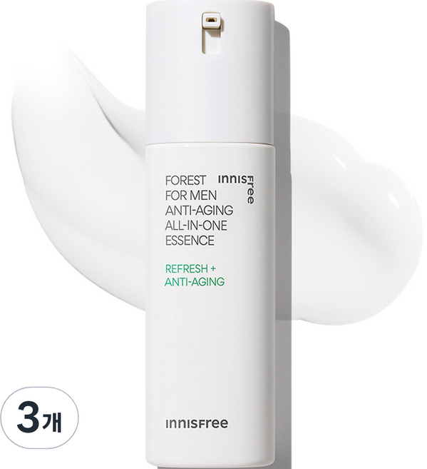 이니스프리 포레스트 포맨 안티에이징 올인원 에센스, 100ml, 3개