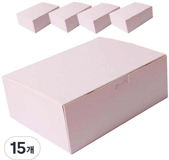 원터치 뚜껑 일체형 포장상자, 혼합색상, 15개