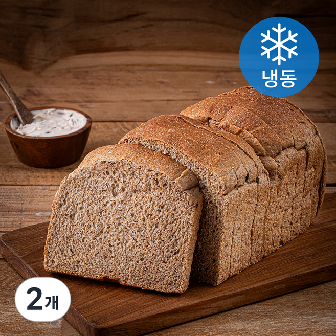 리하베스트 저당 통밀식빵 (냉동), 550g, 2개