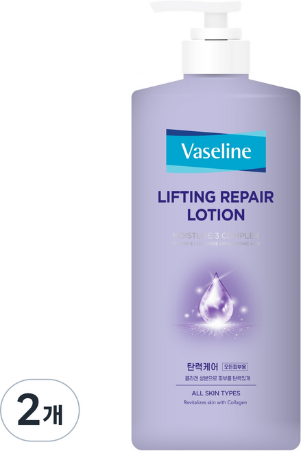 애경바세린 리프팅 리페어 바디로션, 1L, 2개