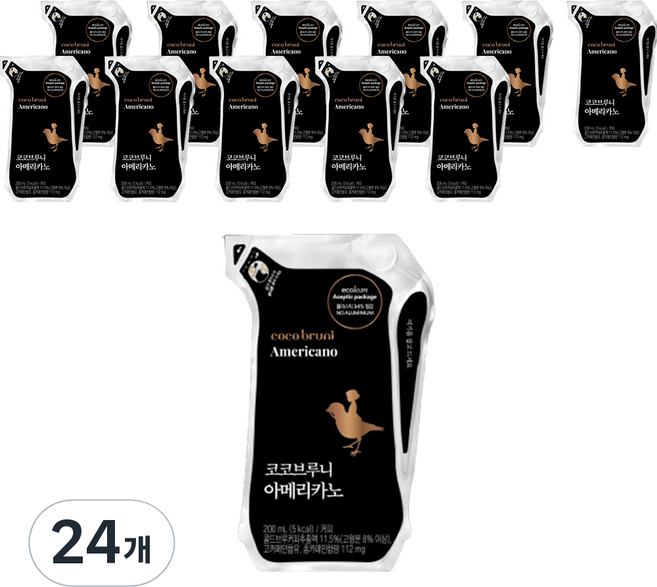 코코브루니 콜드브루 아메리카노, 200ml, 24개