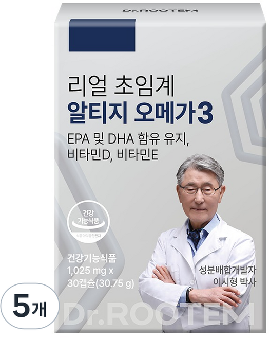 닥터루템 이시형박사의 리얼 초임계 알티지 오메가3 30.75g, 5개, 30정