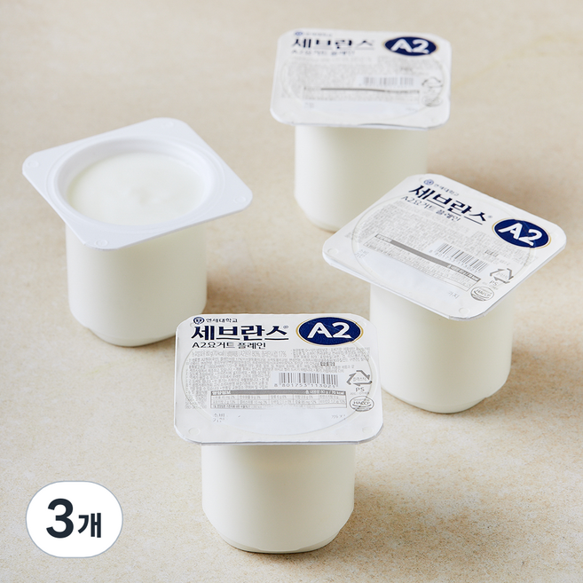 연세유업 세브란스 A2 요거트 플레인 4개입, 80g, 3개