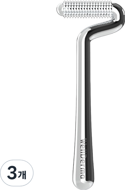 웰더마 페이스 리프팅 니들샷 롤러, 3개, 실버