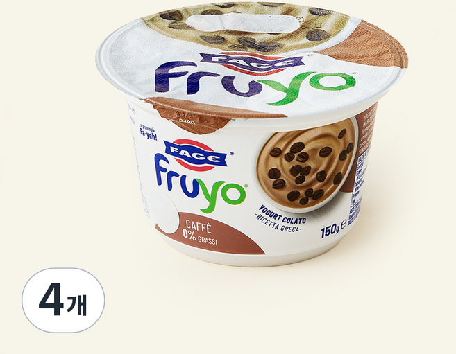파예 프루요 그릭 요거트 커피, 150g, 4개