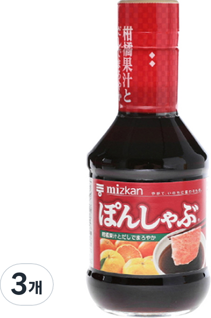 미쯔칸 폰샤브 소스, 250ml, 3개