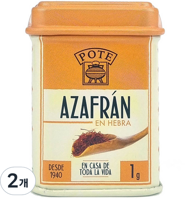 西班牙 POTE 番紅花, 1g, 2個