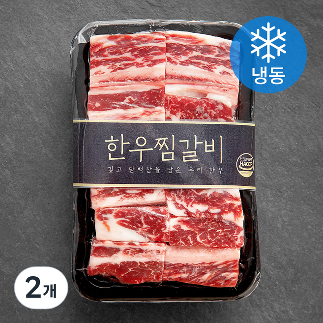화담우 한우 1등급 찜갈비 (냉동), 800g, 2개