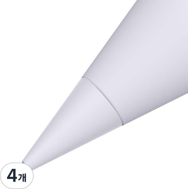 구스페리 애플펜슬 펜촉 반영구 메탈 팁스 샤프형, 화이트, 4개