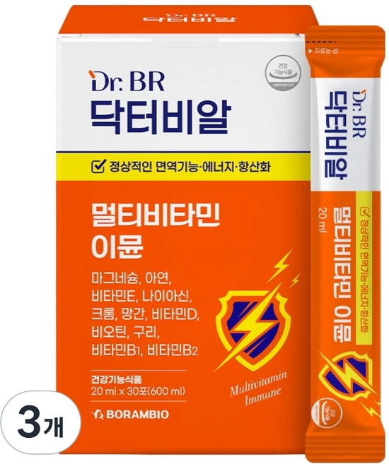 닥터비알 이뮨 멀티비타민 30p, 3개, 30회분 - 쿠팡