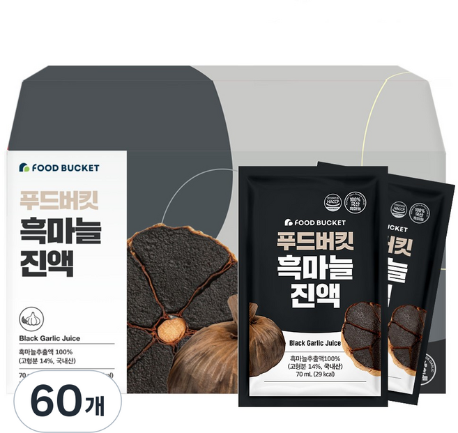 푸드버킷 흑마늘진액, 60개, 70ml