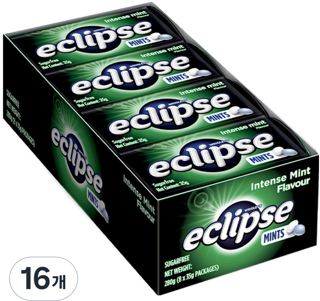 이클립스 인텐스민트 캔디, 35g, 16개