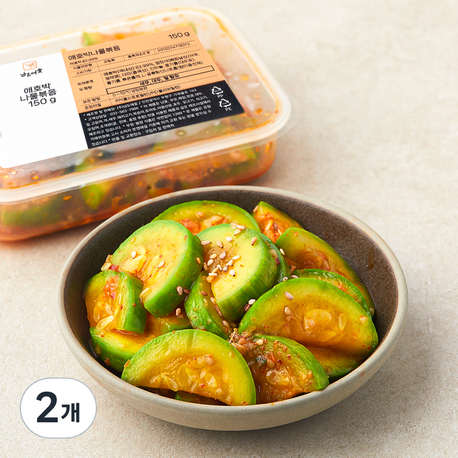 남도애꽃 애호박볶음, 150g, 2개