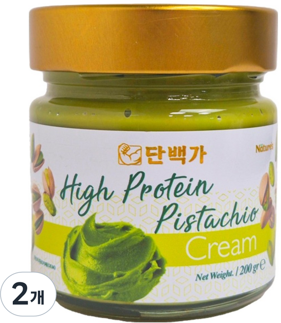 Danbakga 高蛋白開心果醬, 200g, 2個