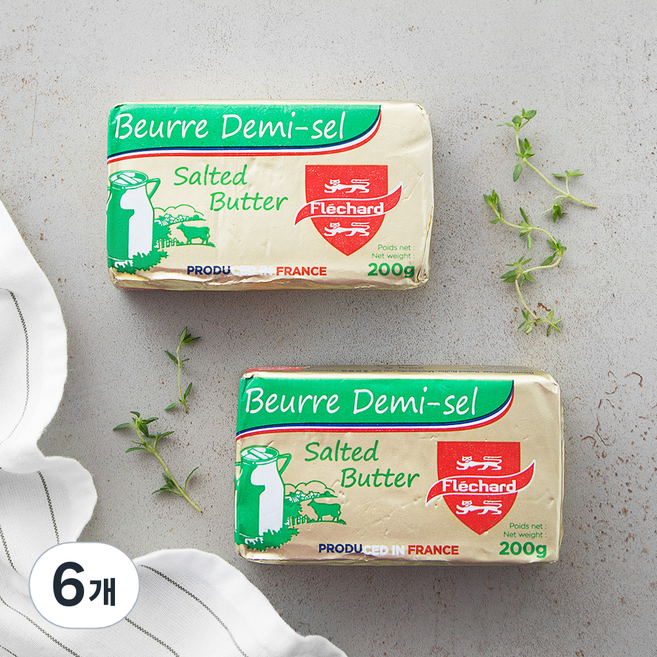 프리차드 가염버터, 200g, 6개