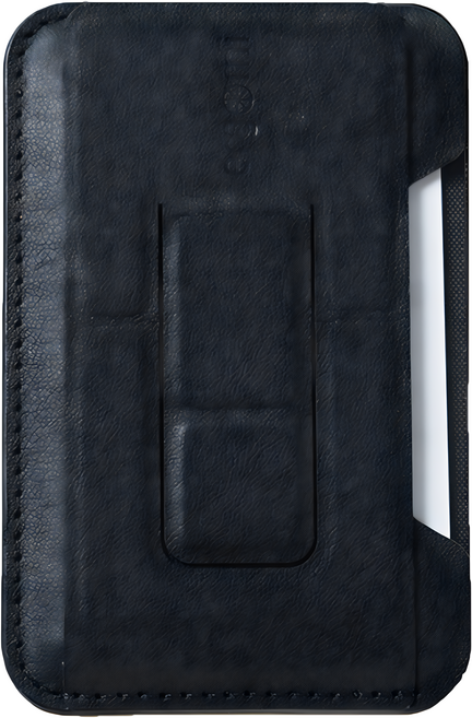 ergomi Hebe雙磁圈側開卡夾支架, 夜空黑, 1個